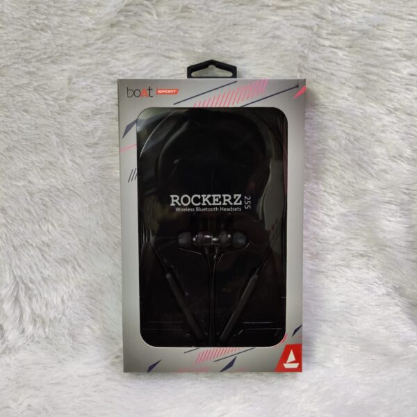 Boat Rockerz 255 Sports in-Ear Bluetooth Neckband Earphone with Mic (Active Black)