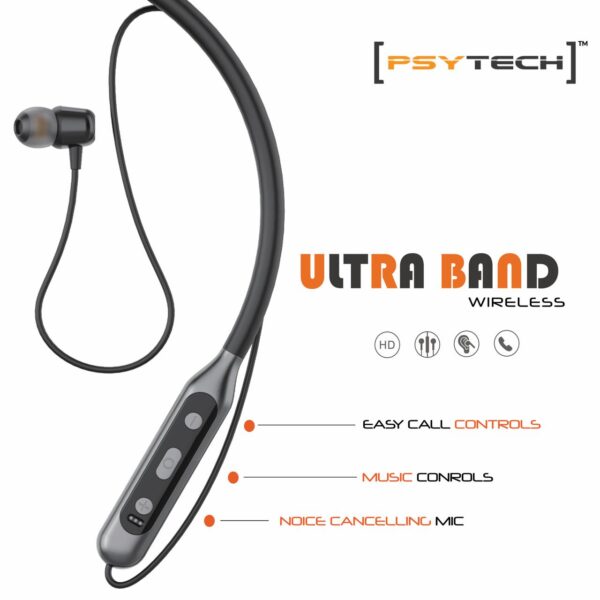 Psytech Ultra Band Wireless Earphone (Black)