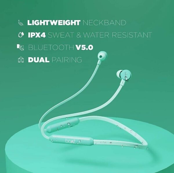 BOAT 103 Wireless Bluetooth Earphones (Mint Green)