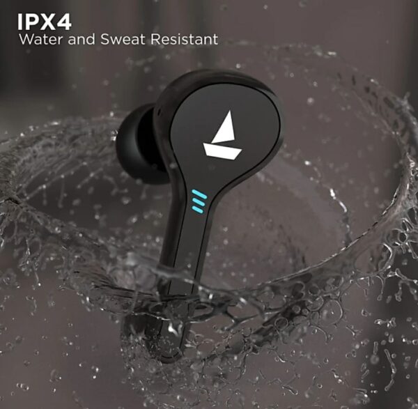 Boat Airdopes 433 Twin Wireless Ear-Buds Black Color