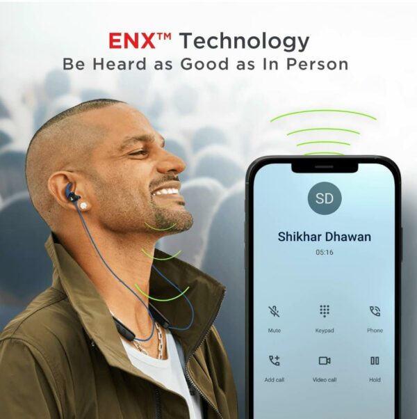 boAt Rockerz 255 Neo Bluetooth Neckband with ENx™ Tech (Furious Blue)